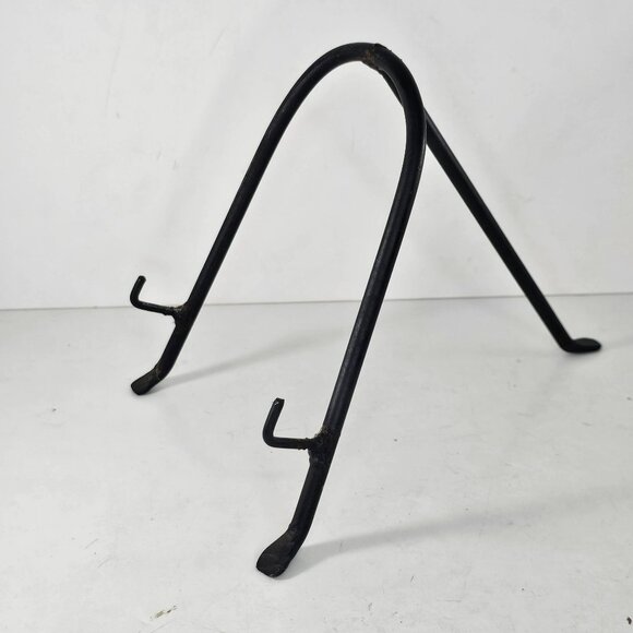 Black Metal Display Easel Stand For Plates Bowls & Frames - Picture 6 of 8